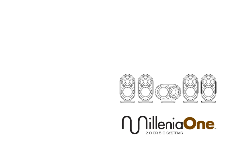 Page n°1 - Manuel utilisateur Paradigm MilleniaOne 5.0 System