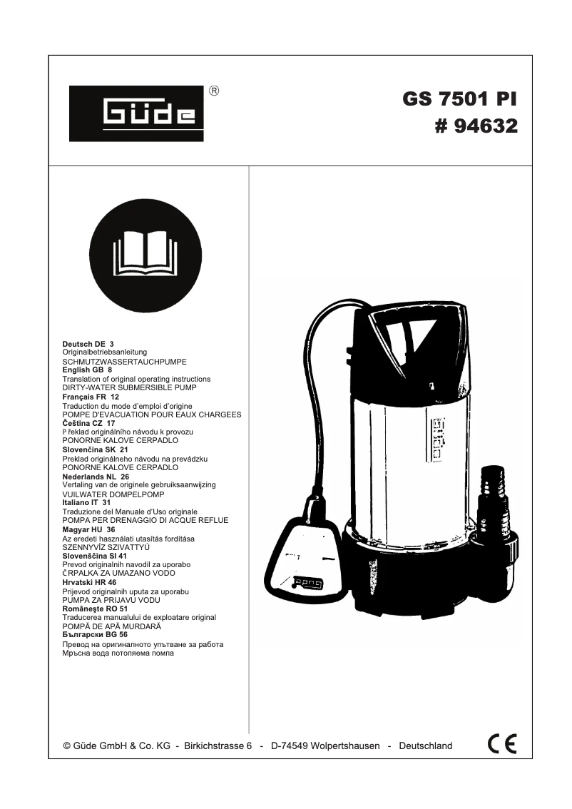 Imagen de la primera página del manual del dispositivo GS 7501 PI