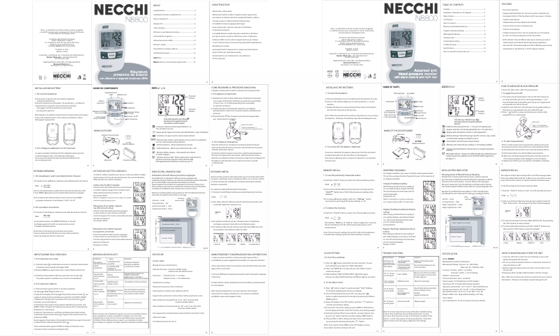 Page n°1 - Manuel utilisateur Necchi N8800