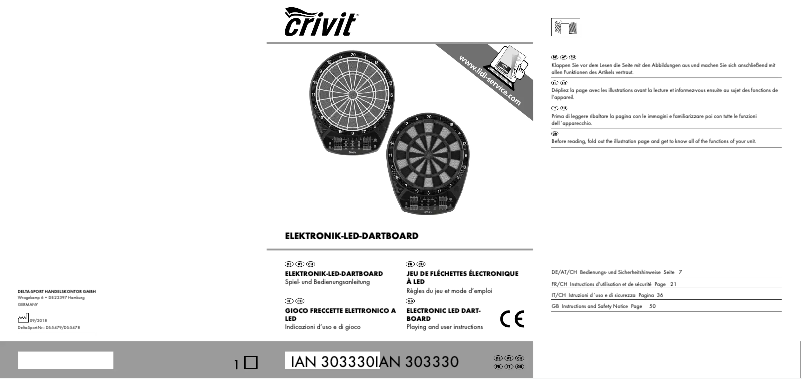 Page n°1 - Manuel utilisateur Crivit DS-5478