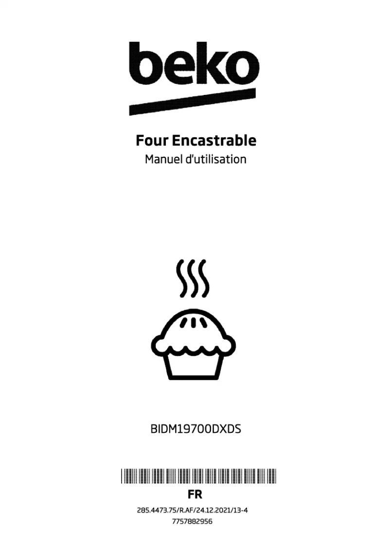 Image de la première page du manuel de l'appareil BIDM19700DXDS