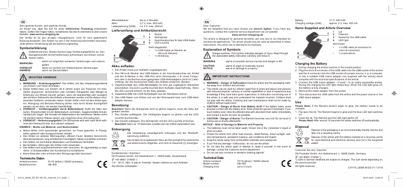 Page 1 de la notice Manuel utilisateur EasyMaxx 2066