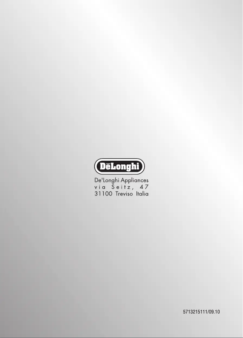 Page n°1 - Manuel utilisateur DeLonghi ECAM 24.450.S