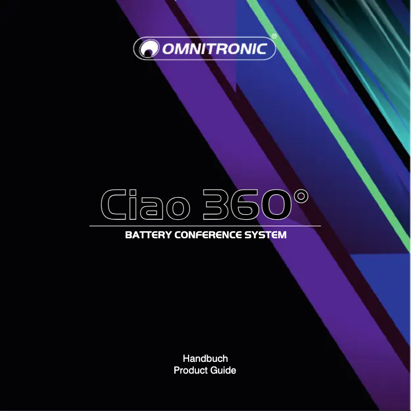 Página 1 del manual Manual de usuario Omnitronic Ciao 360°