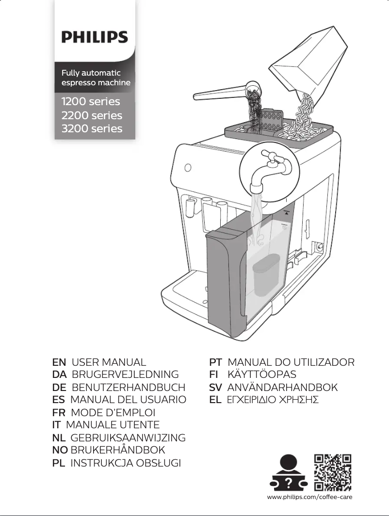 Page n°1 - Manuel utilisateur Philips Series 2200 EP2225
