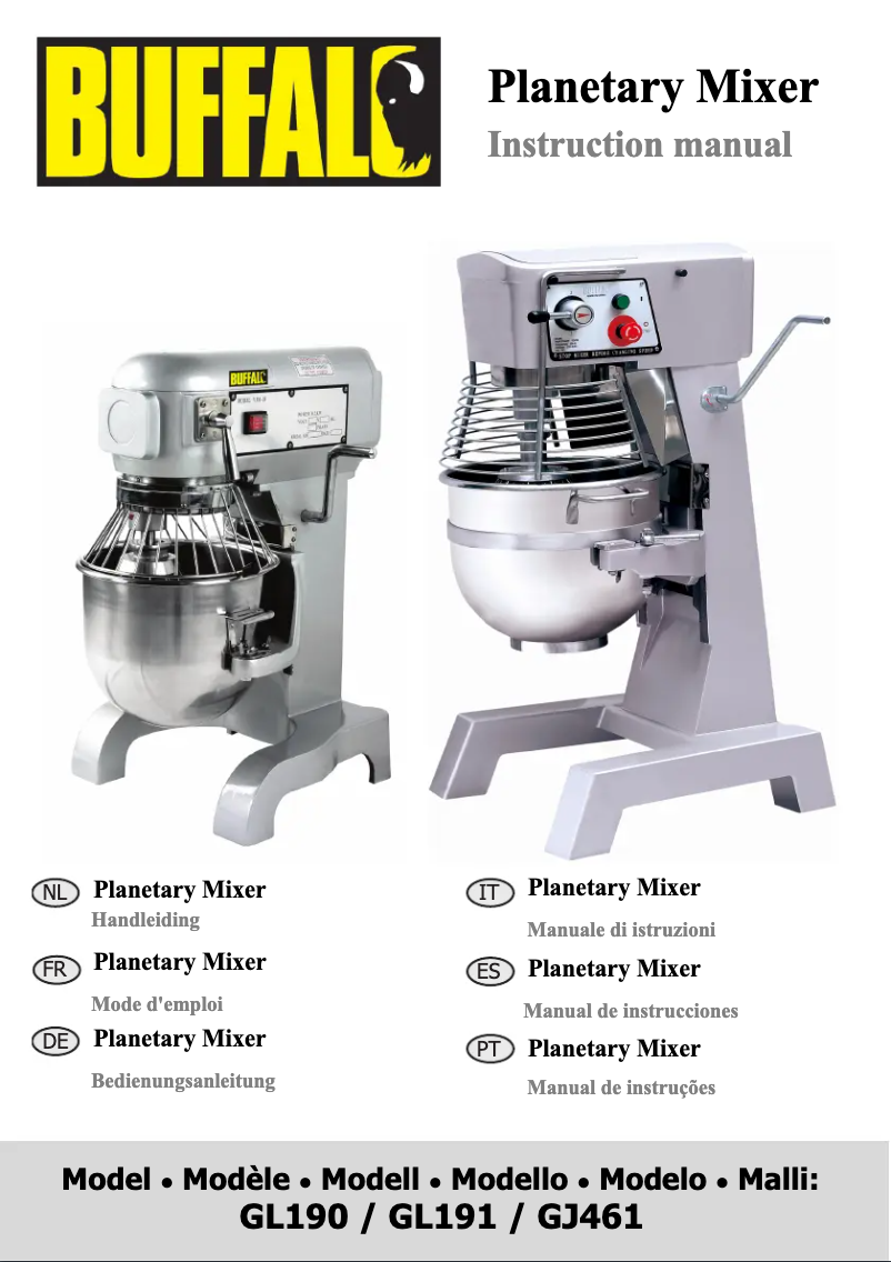 Page 1 de la notice Manuel utilisateur Buffalo GL191