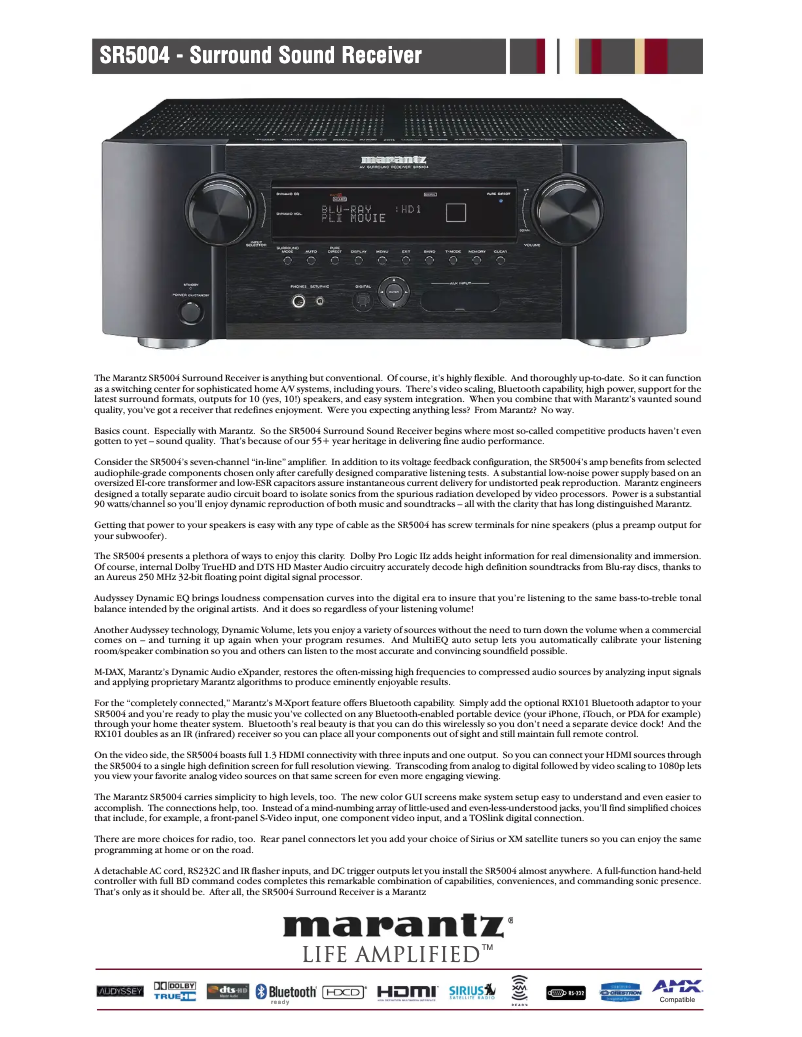 Imagen de la primera página del manual del dispositivo SR5004