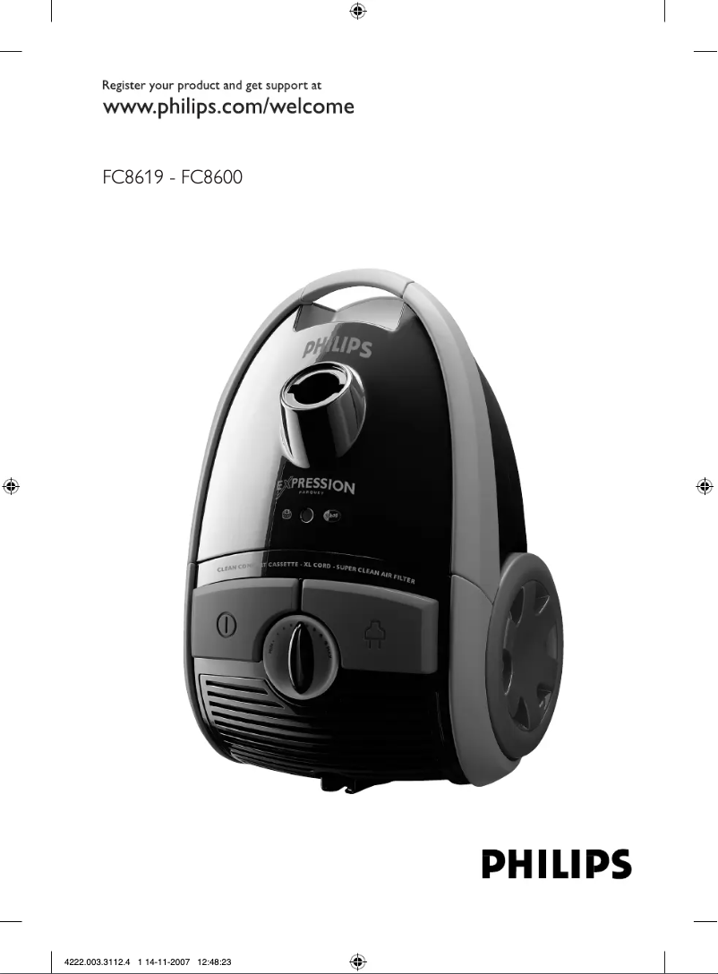 Page n°1 - Manuel utilisateur Philips Expression FC8608