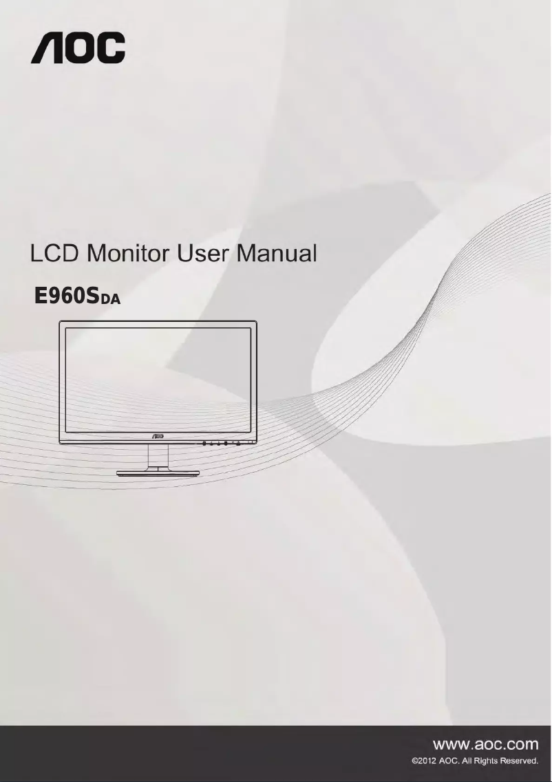 Page n°1 - Manuel utilisateur AOC E960SDA
