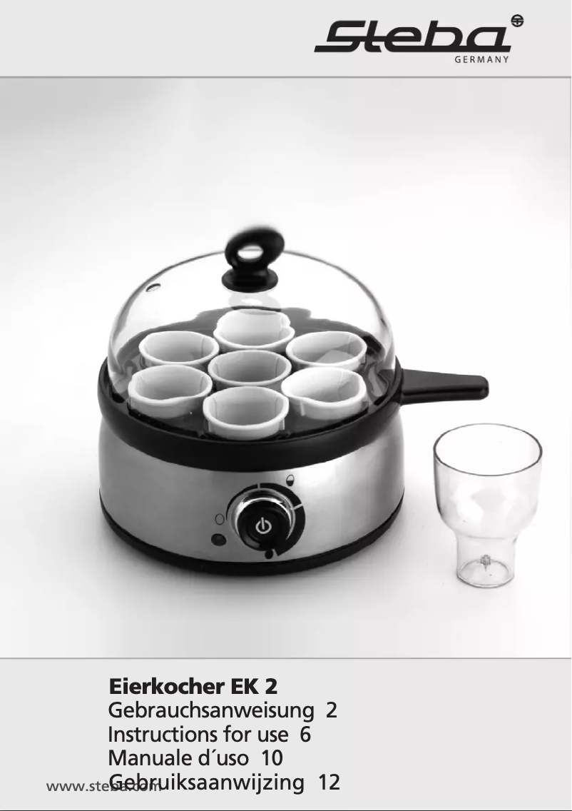 Página 1 del manual Manual de usuario Steba EK 2