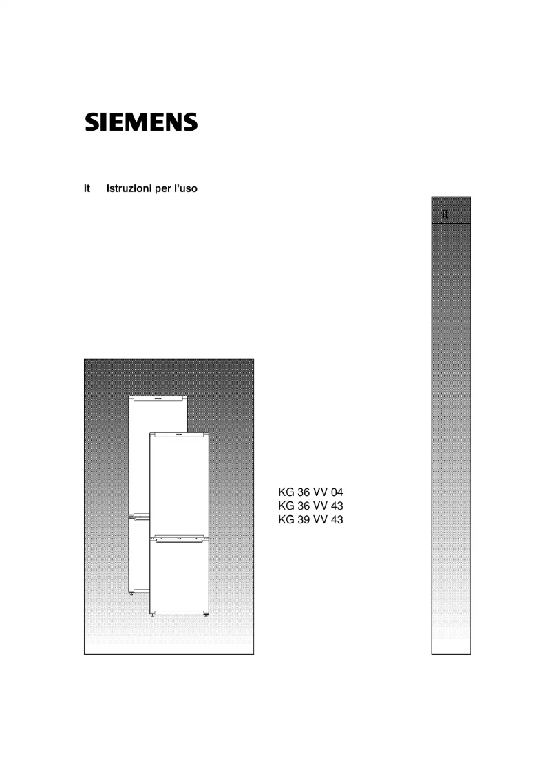 Page 1 de la notice Manuel utilisateur Siemens KG39VV43
