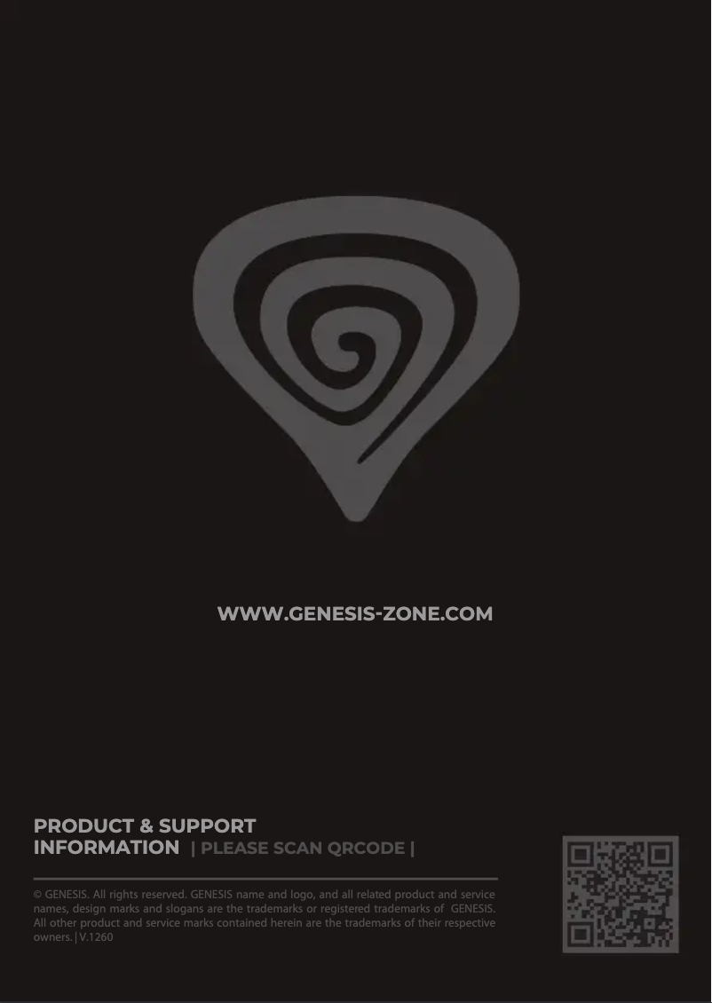 Página 1 del manual Manual de usuario Genesis Thor 660