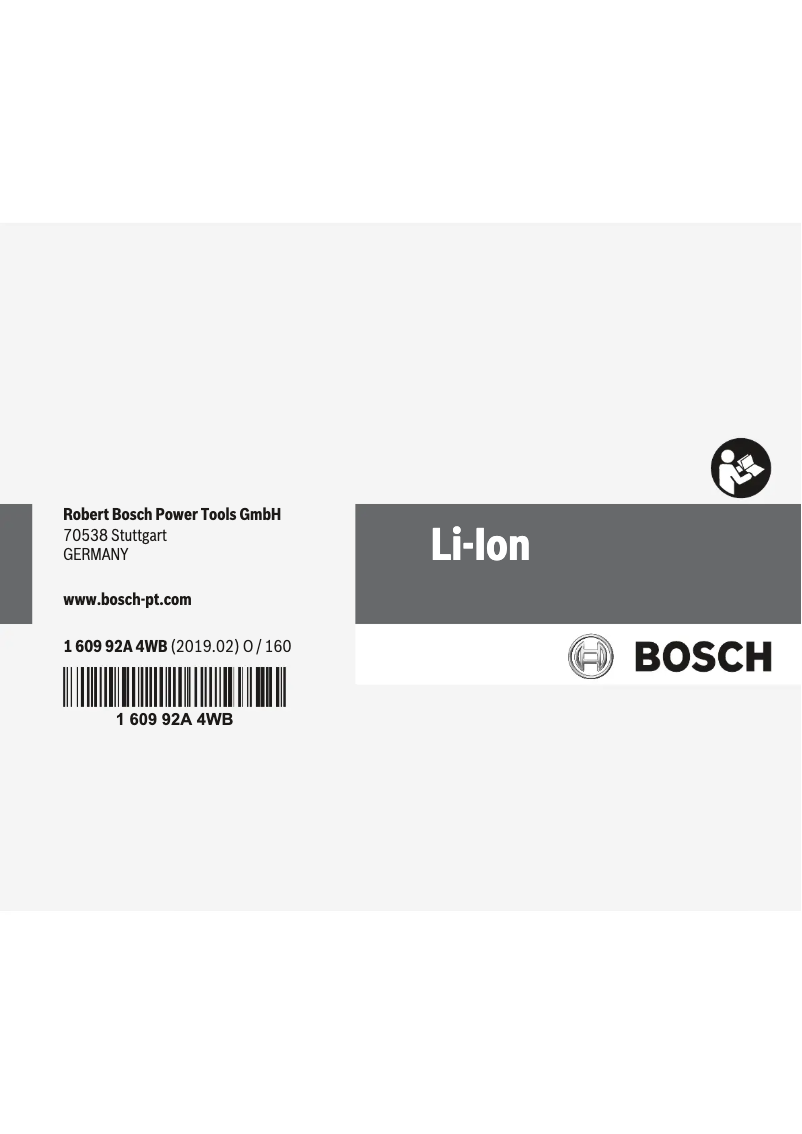 Page n°1 - Manuel utilisateur Bosch Unlimited BKS711MTB
