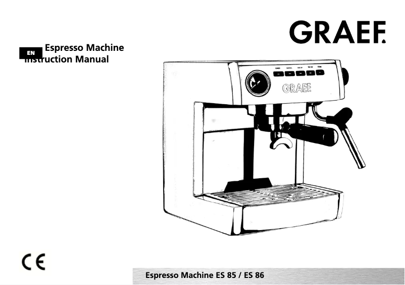 Page n°1 - Manuel utilisateur Graef ES 85