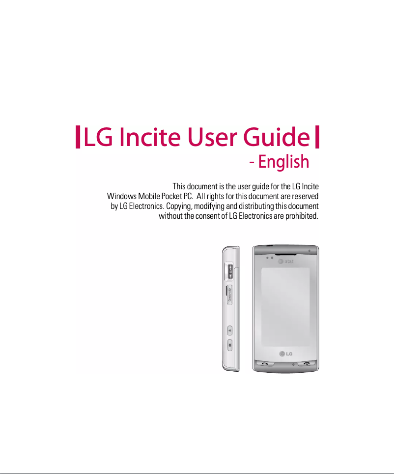 Page n°1 - Manuel utilisateur LG Incite CT810