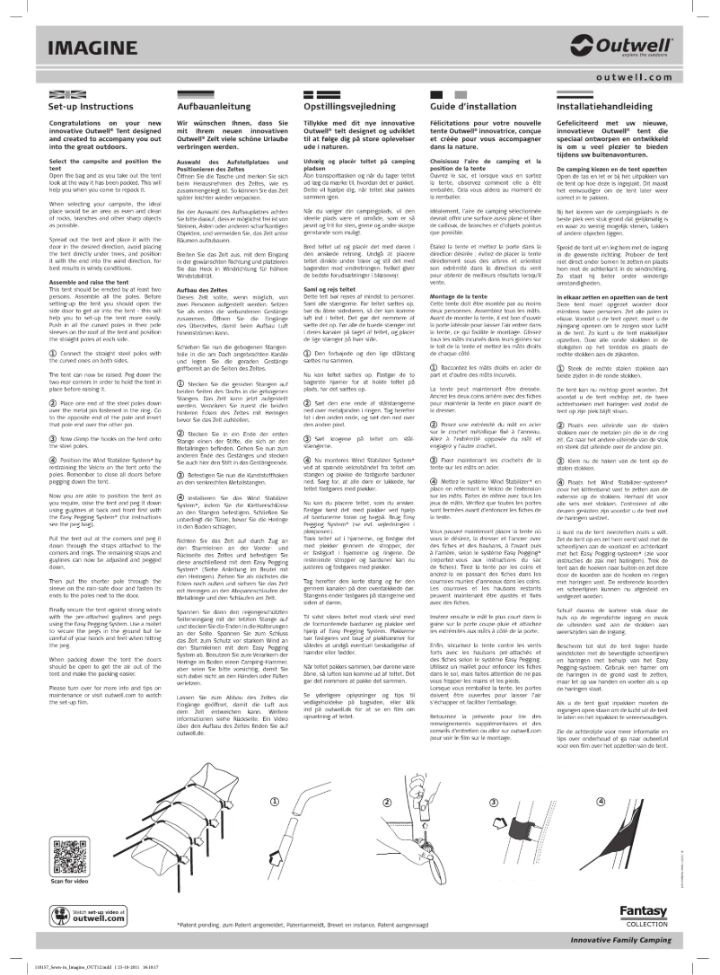 Image de la première page du manuel de l'appareil Fantasy Imagine