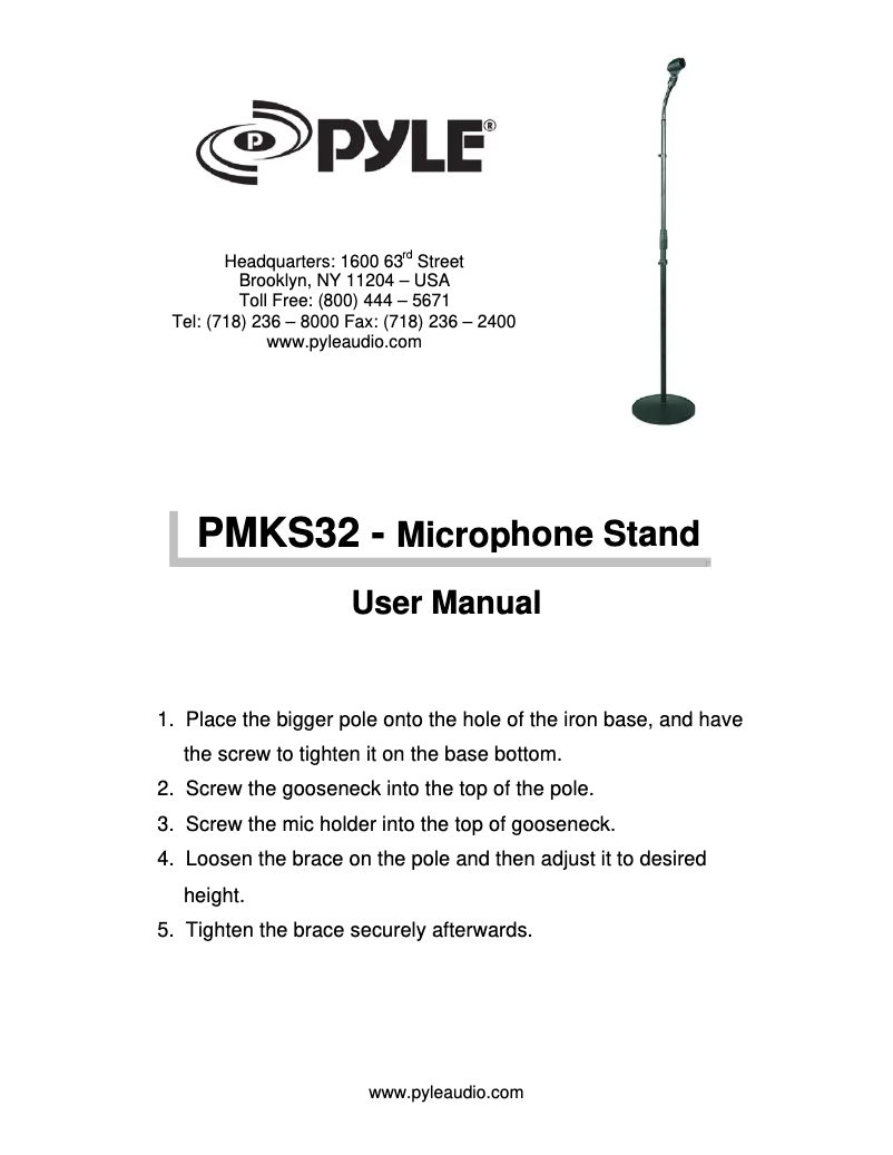 Image de la première page du manuel de l'appareil PMKS32