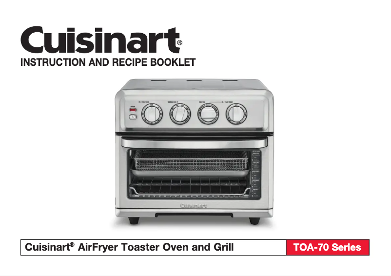 Page 1 de la notice Manuel utilisateur Cuisinart AirFryer TOA-70