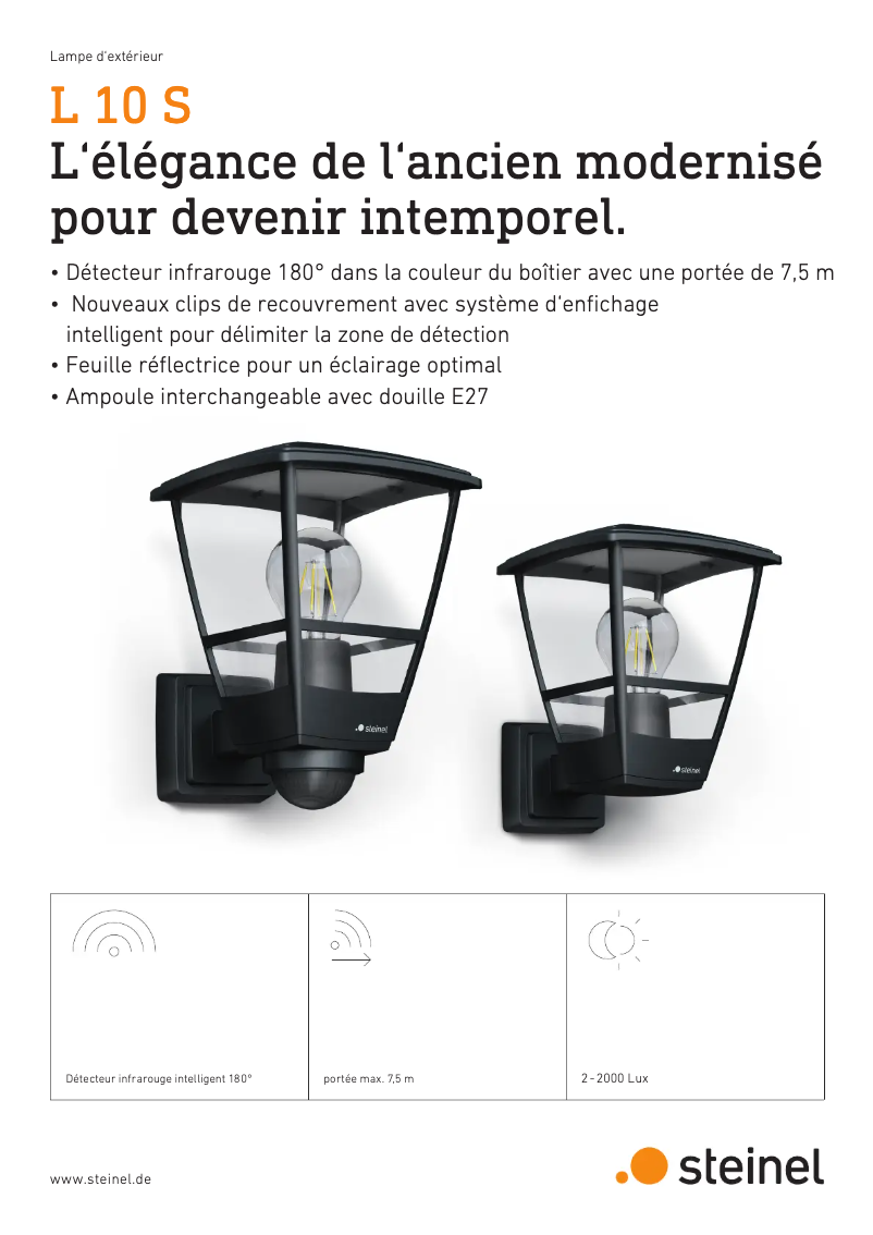 Image de la première page du manuel de l'appareil L 10 S