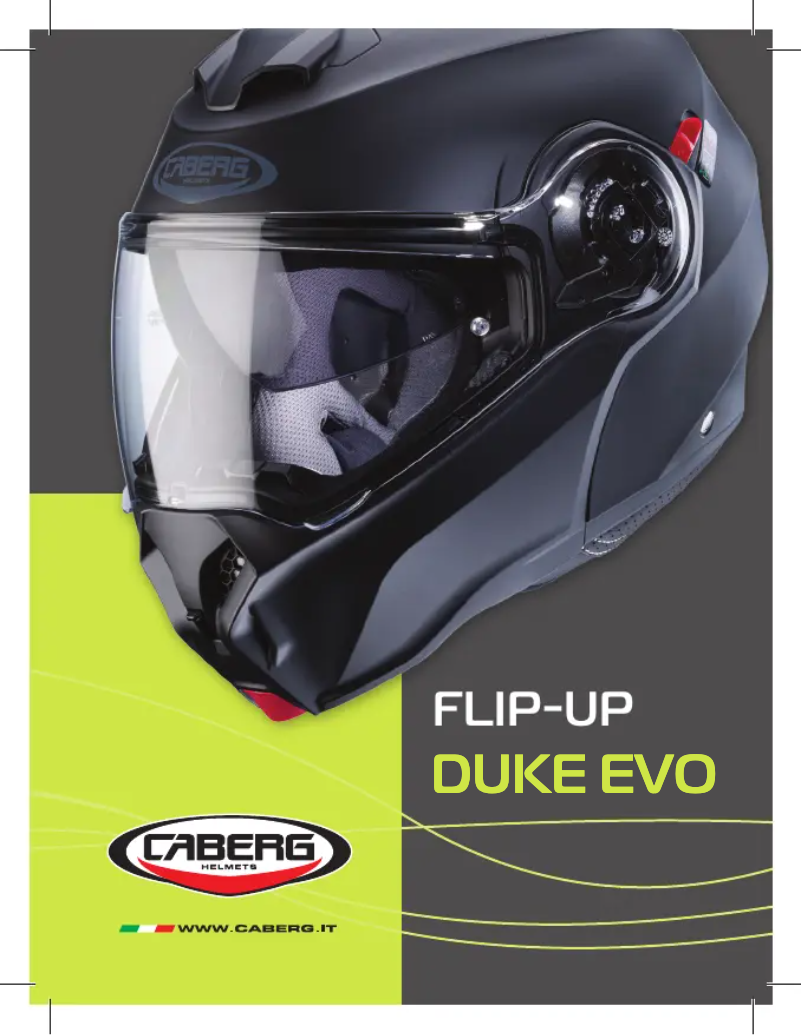 Page n°1 - Manuel utilisateur Caberg Duke Evo