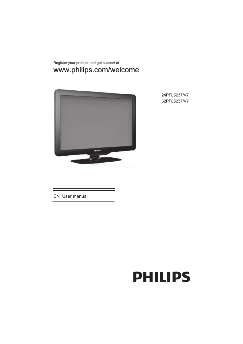 Page 1 de la notice Manuel utilisateur Philips 24PFL5237