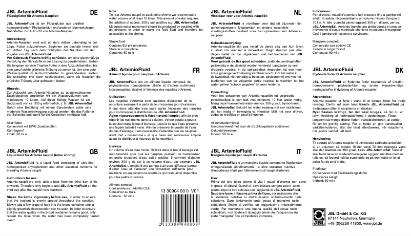 Page 1 of the manual User Manual JBL ArtemioFluid