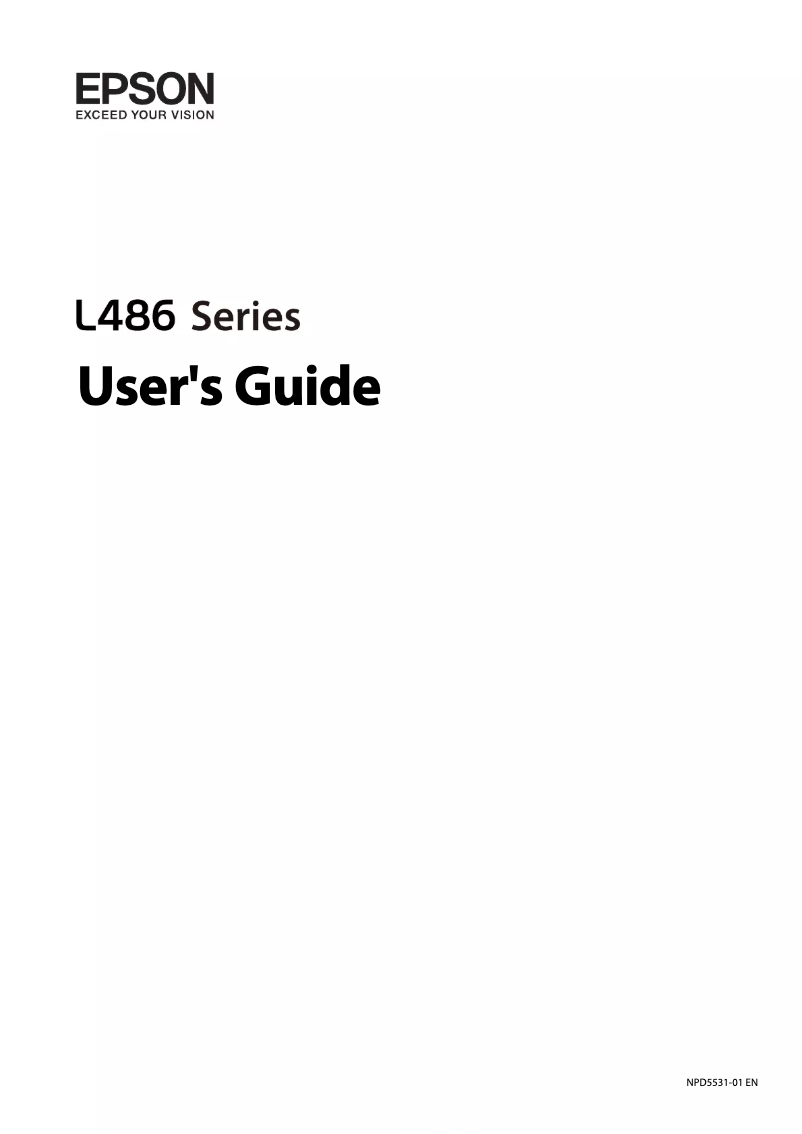 Image de la première page du manuel de l'appareil L486