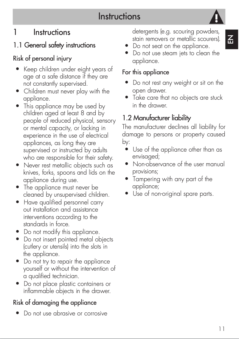 Page 1 de la notice Brochure Smeg CPS615NX