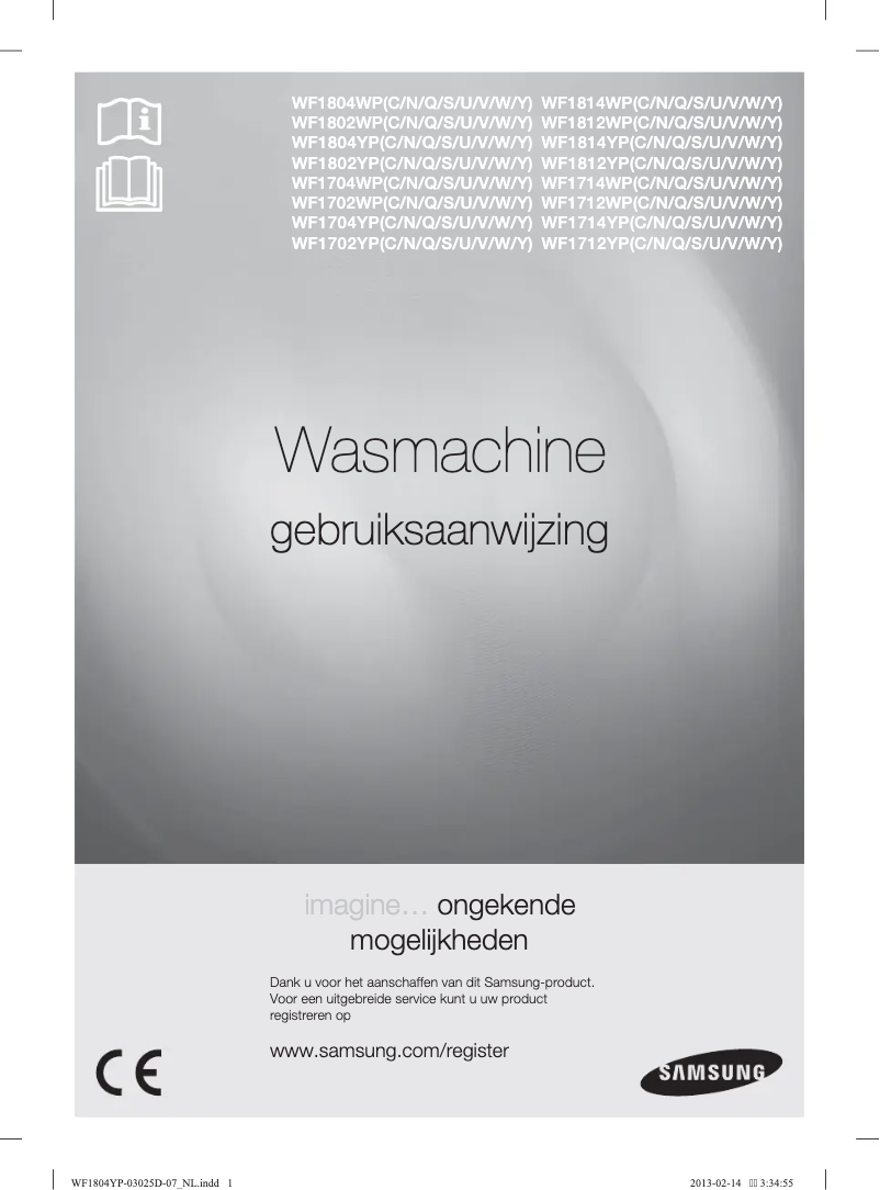Page n°1 - Manuel utilisateur Samsung WF1704YPC/XEN EcoBubble
