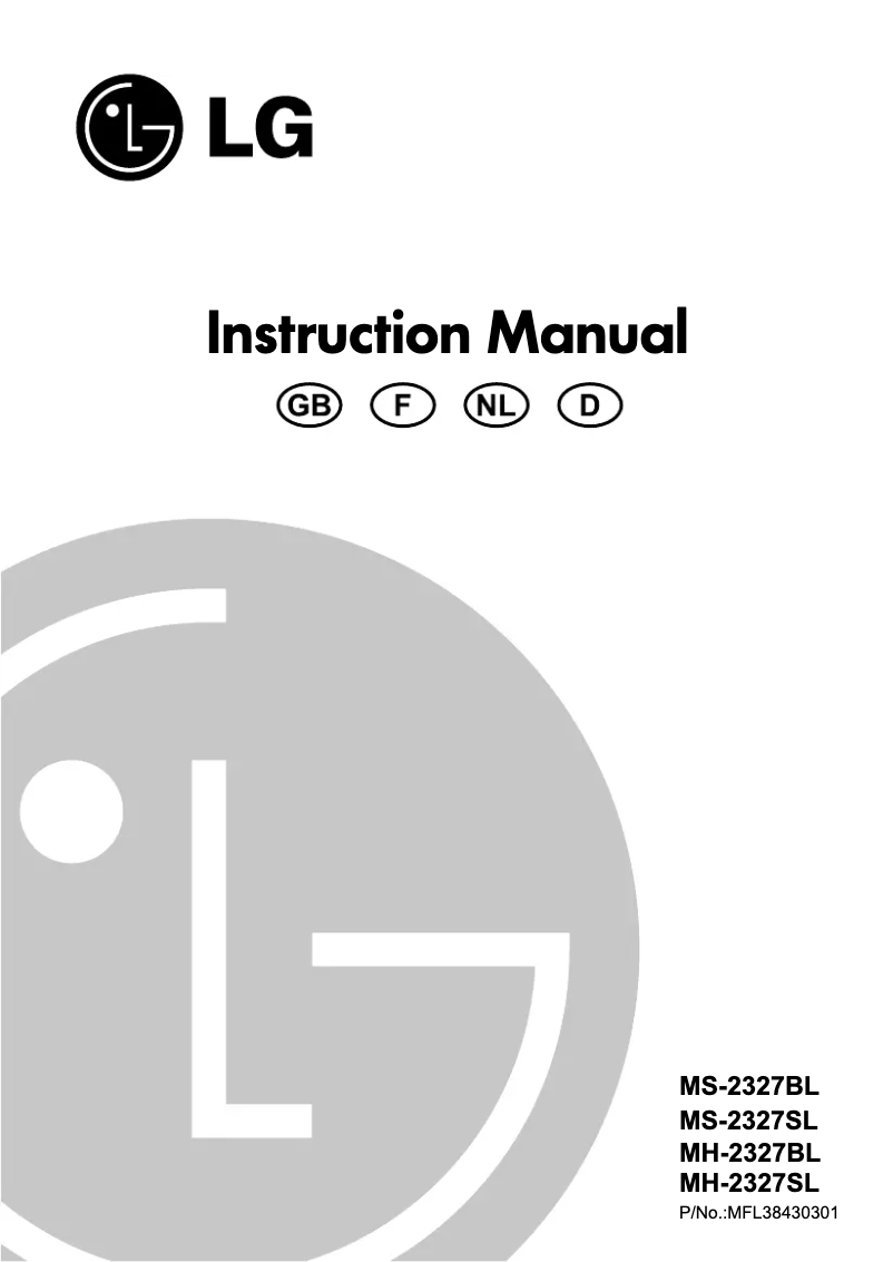 Page n°1 - Manuel utilisateur LG MS-2327AR