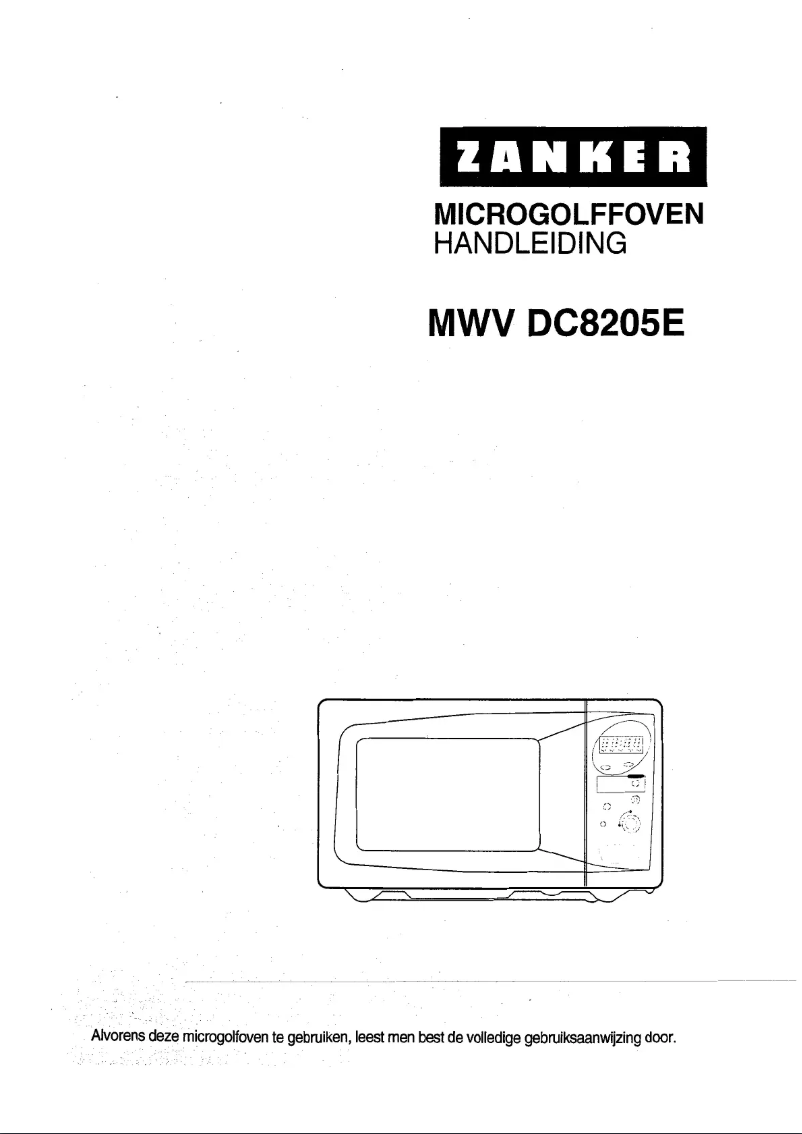 Image de la première page du manuel de l'appareil Mwvdc 8205 e