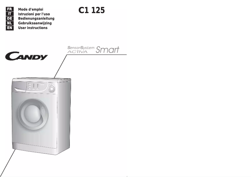 Page 1 de la notice Manuel utilisateur Candy C1 125
