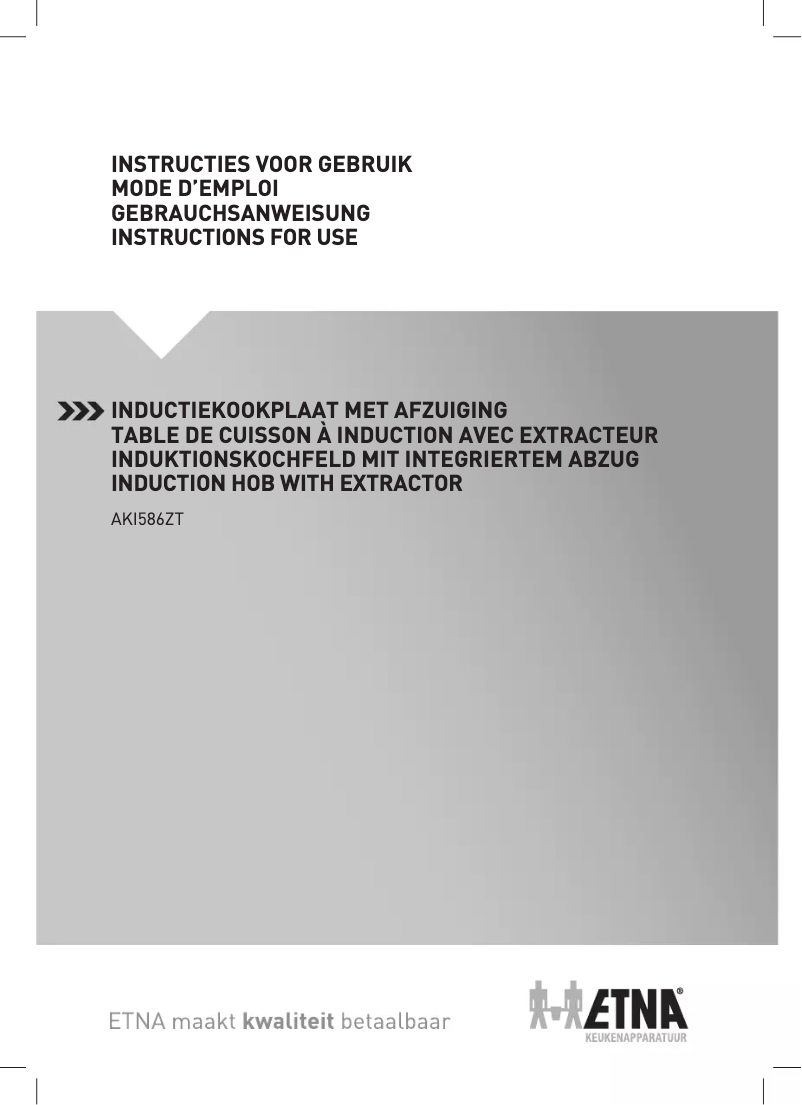 Page 1 de la notice Manuel utilisateur Etna AKI586ZT