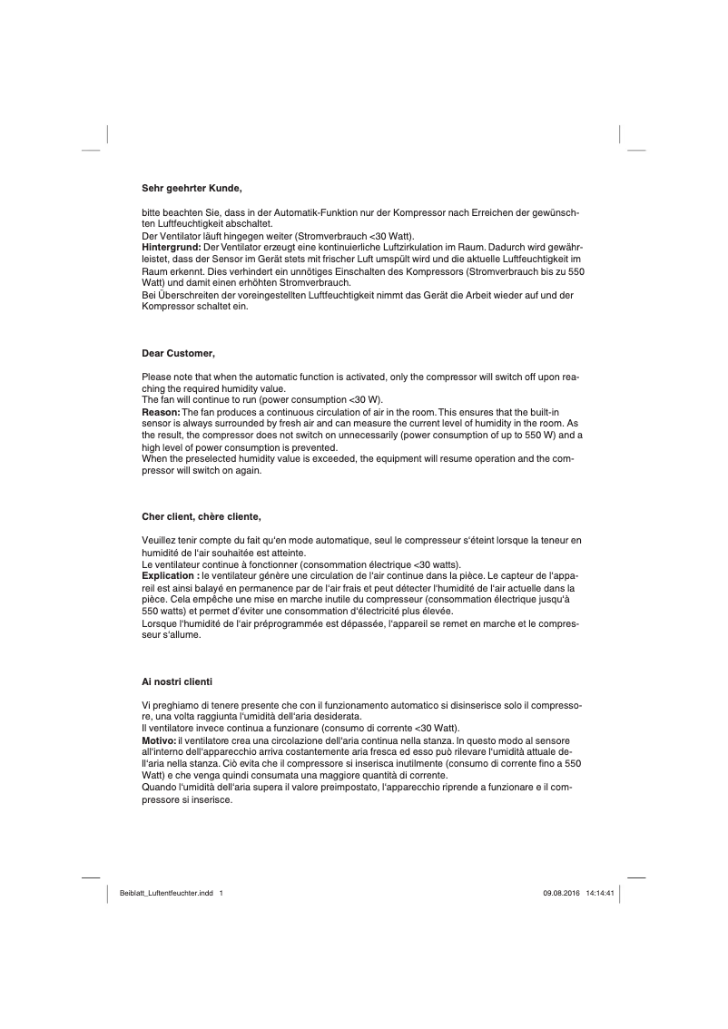 Page 1 de la notice Manuel utilisateur Einhell LE 10