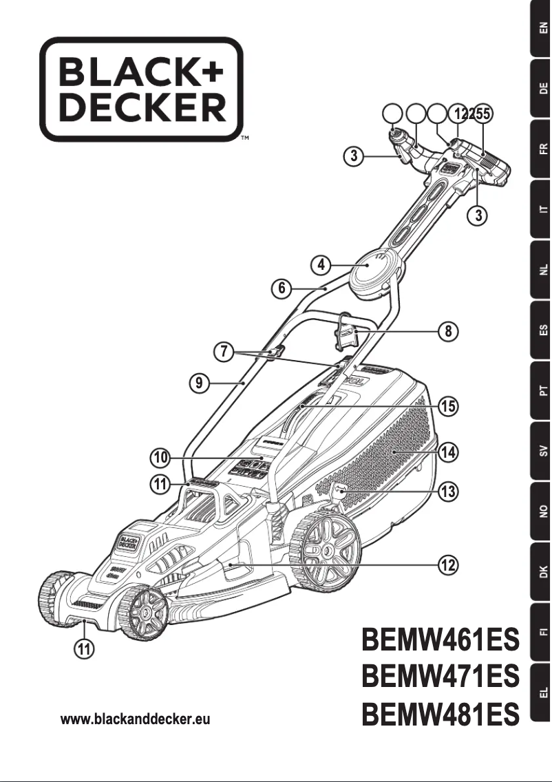 Page n°1 - Manuel utilisateur Black & Decker BEMW481