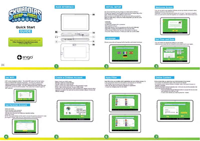 Page n°1 - Manuel utilisateur Ingo SKU014D