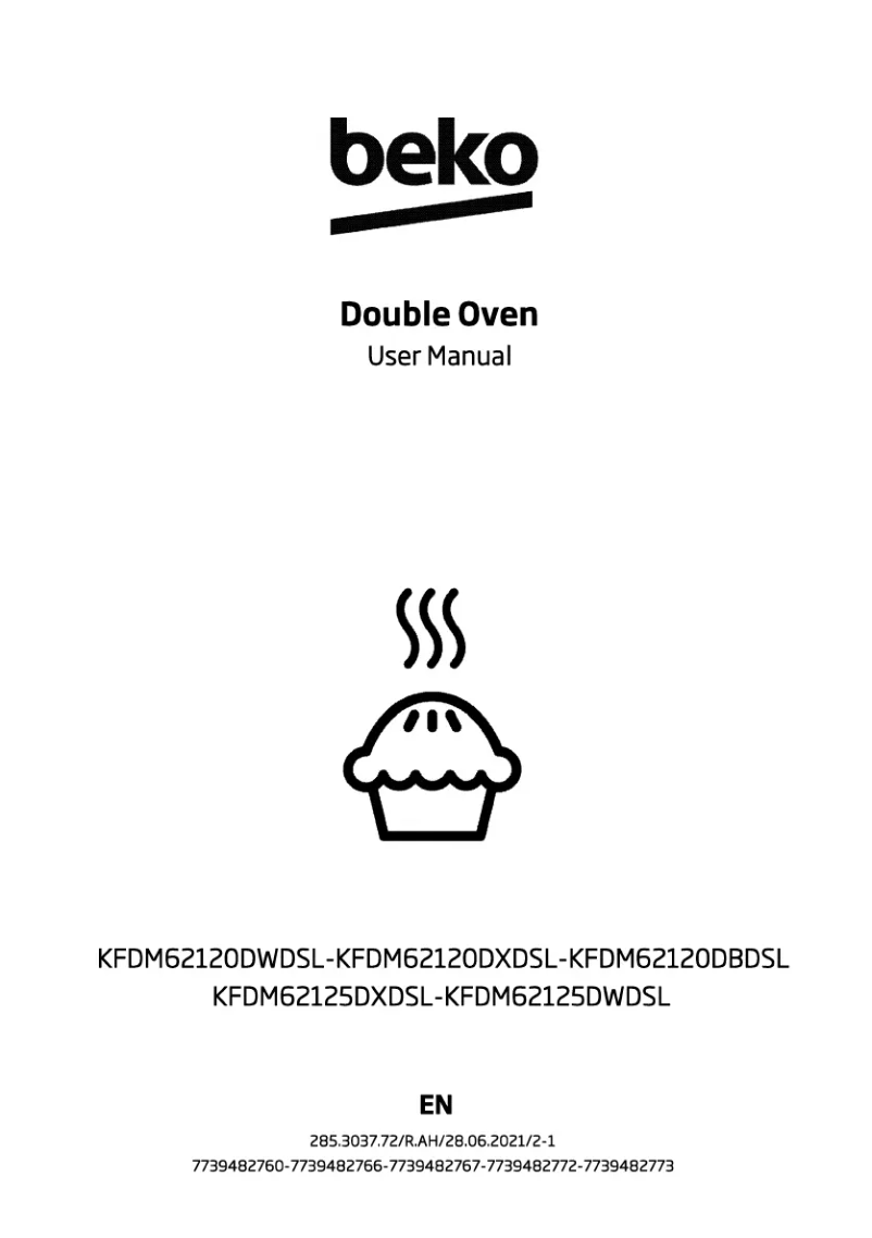 Page 1 de la notice Manuel utilisateur Beko KFDM62125DWDSL