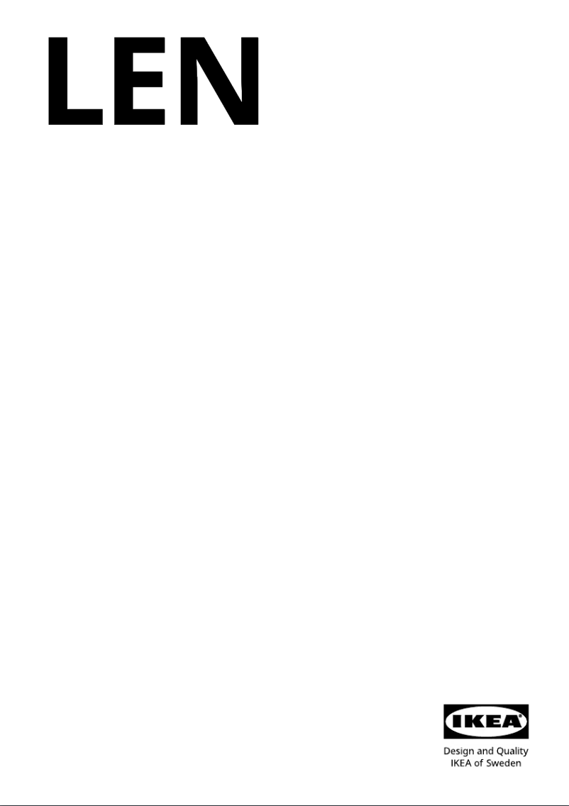 Page 1 de la notice Manuel utilisateur Ikea LEN 005.421.30