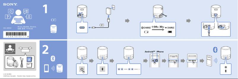 Page n°1 - Guide de démarrage rapide Sony SRS-XV800