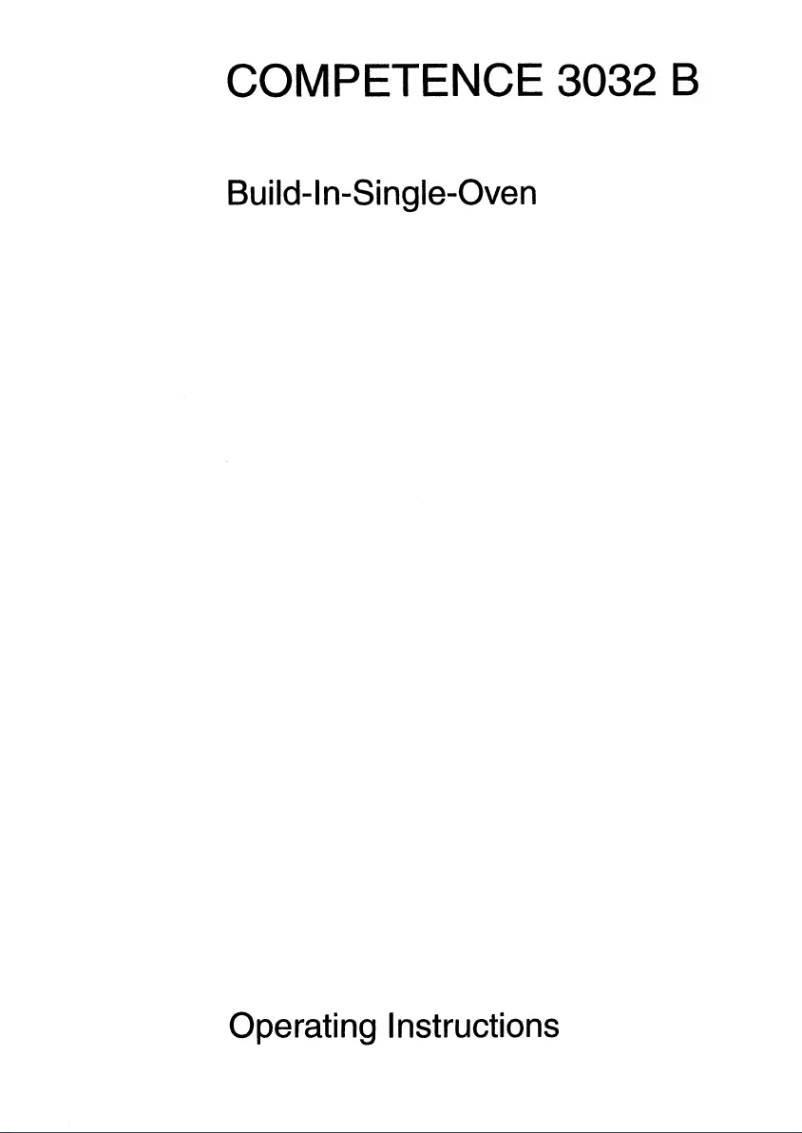 Image de la première page du manuel de l'appareil Competence 3032 B-b