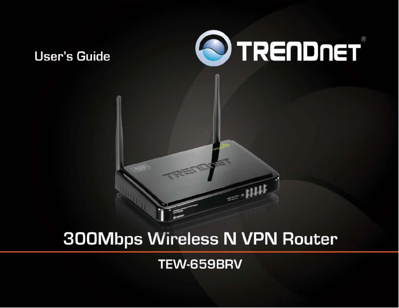 Page n°1 - Manuel utilisateur TRENDnet TEW-659BRV