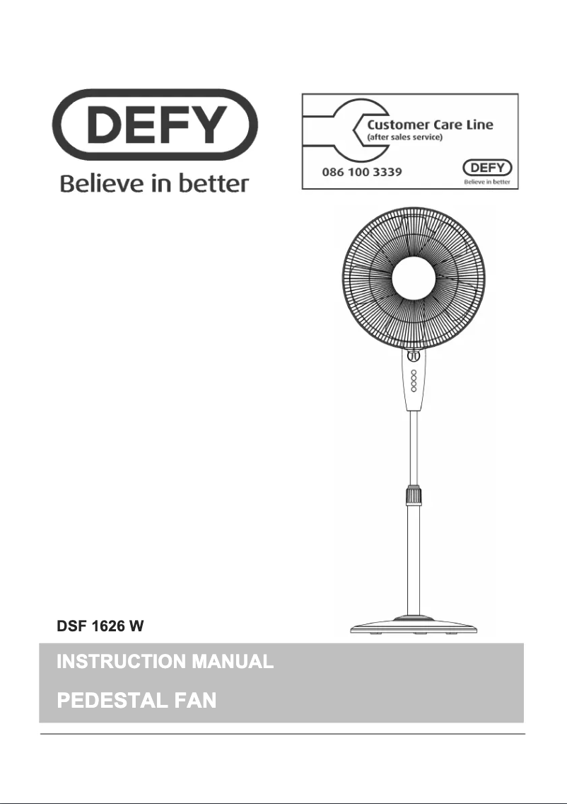 Image de la première page du manuel de l'appareil DSF1626W