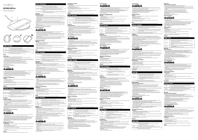 Page 1 de la notice Manuel utilisateur Nedis WCHAQ10W1BK