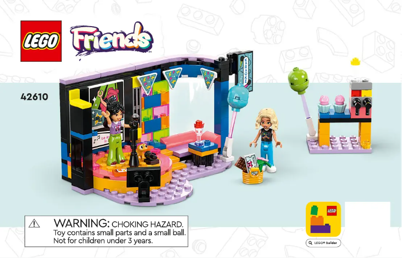 Page 1 de la notice Consignes visuelles Lego Friends 42610