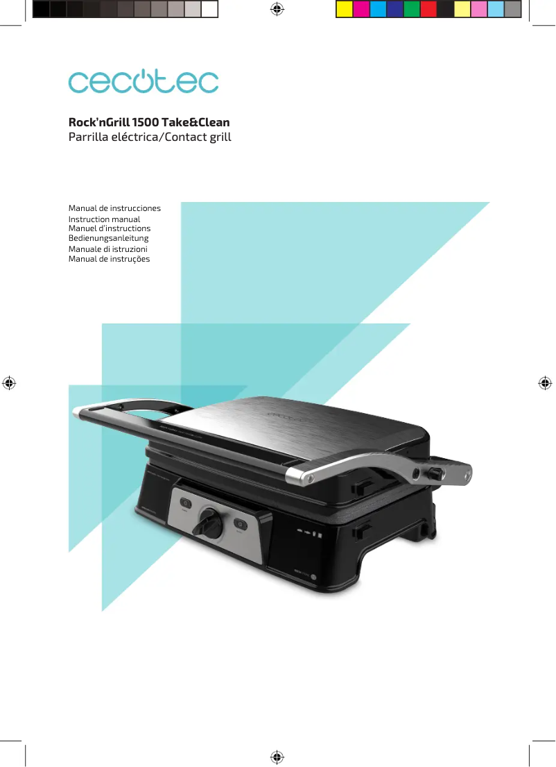 First page image of the manual for Rock’nGrill 1500 Take&Clean