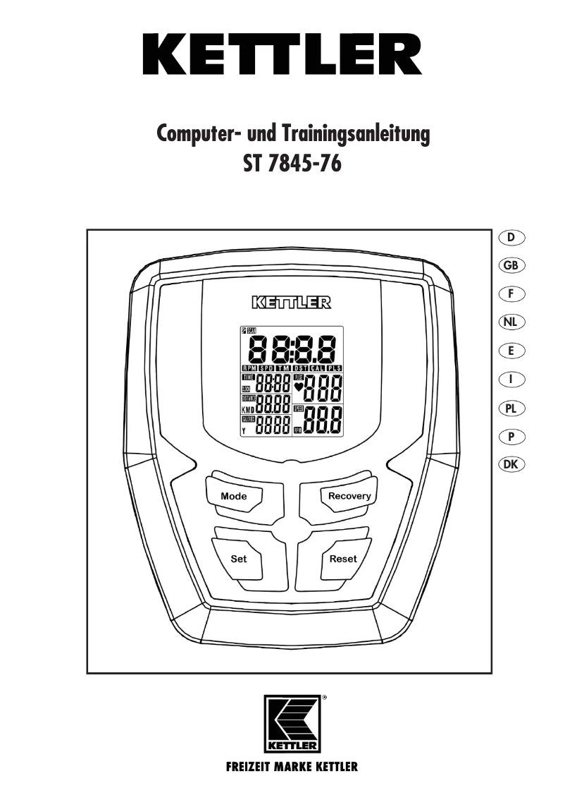 Página 1 del manual Manual de usuario Kettler Sprint 3.0