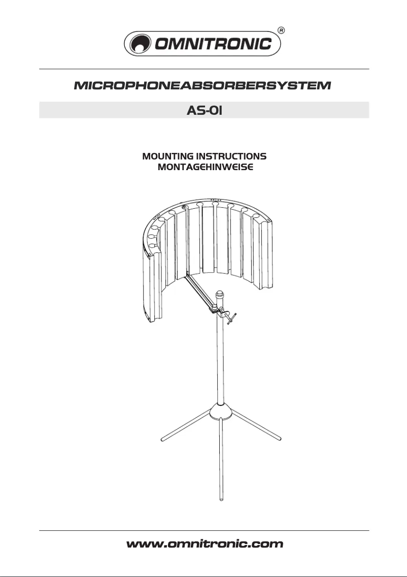 Page 1 de la notice Manuel utilisateur Omnitronic AS-01