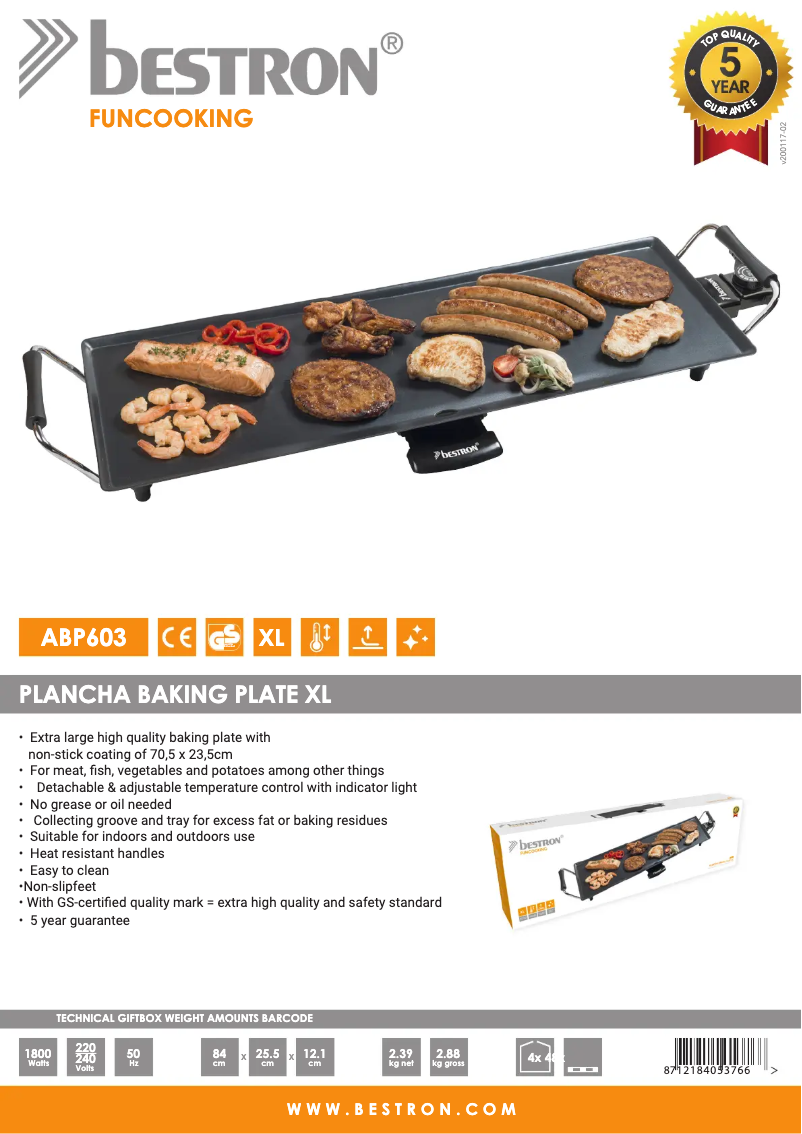 Image de la première page du manuel de l'appareil ABP603