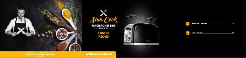 Page n°1 - Manuel utilisateur Sam Cook PSC-60