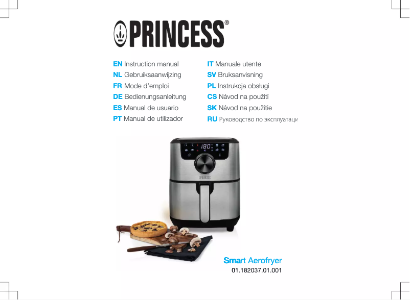 Page 1 de la notice Manuel utilisateur Princess Smart Aerofryer 182037